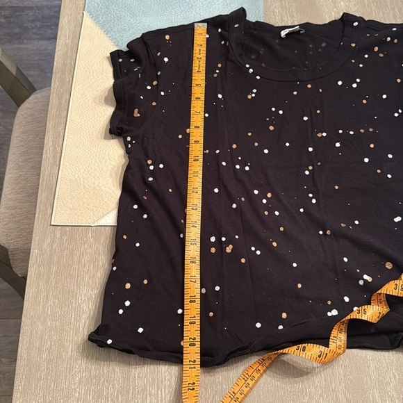 Splendid Metallic Splatter Paint Cropped Tee size small - Picture 7 of 7